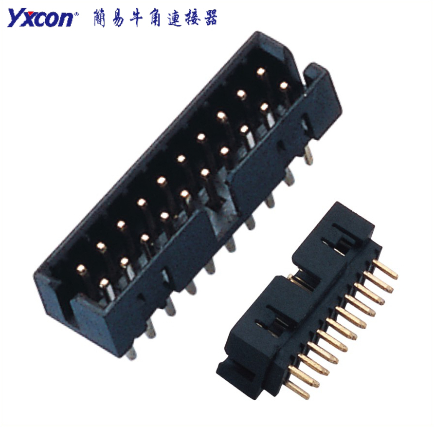 Pitch 2.0mm Molex Box Header， 180°， PA6T