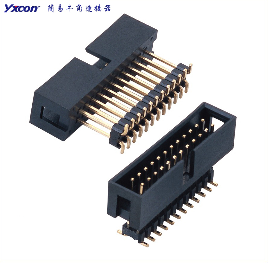 Pitch 2.54mm Box Header Connector , Heighten, SMT ,PA6T