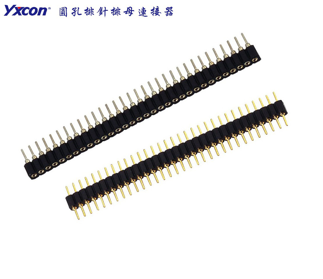2.54 Machined Pin Header，  H=3.0 ，180°， PPS