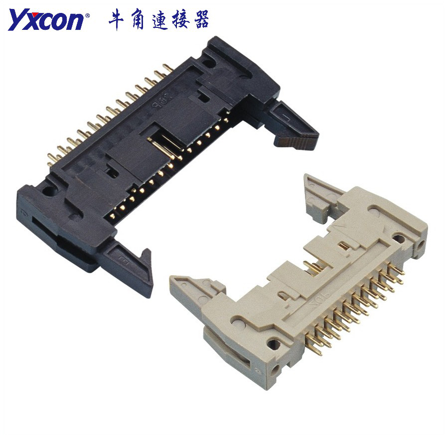 Pitch 2.54mm Ejector Header Connector  180 dgree  or SMT or Right Angle PBT