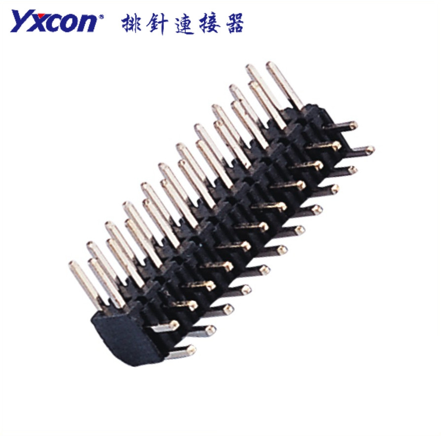 2.0排针 塑高4.0 双排针  90度  耐高温 PA6T/专业化定制/显示屏/医疗连接器