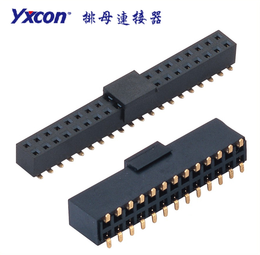 2.54排母 塑高8.6 双排  SMT  U型  PA6T 卷装/专业化定制/电视/家电连接器