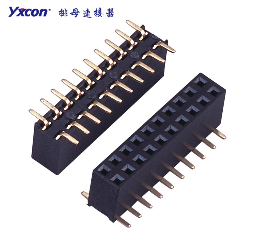 2.54排母 塑高5.7 双排母  SMT  Y型  PA6T/专业化定制/电视/家电连接器