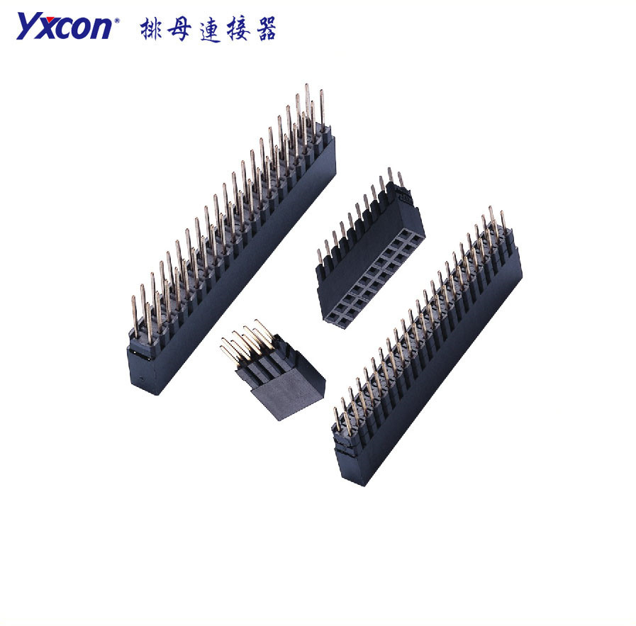 2.54排母 塑高8.3 双排  180度  Y型  PA6T  加高排母/专业化定制/校园智能/智能识别连接器