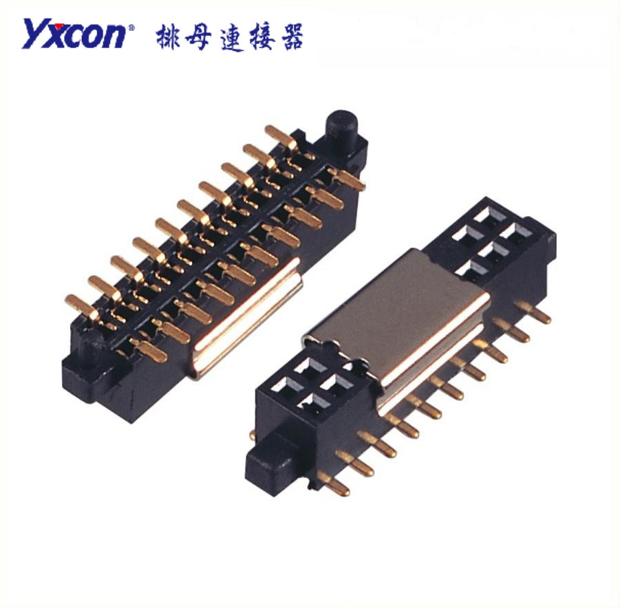 1.27双排母  塑高4.3   SMT 带大小外柱 磷铜 耐高温 PA6T/专业化定制/显示屏/医疗连接器