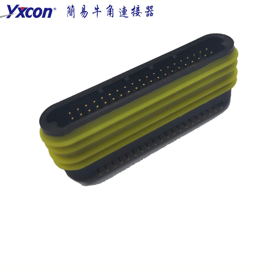 2.0 防水简牛 40P SMT  带柱/户外LED显示屏连接器/防水连接器