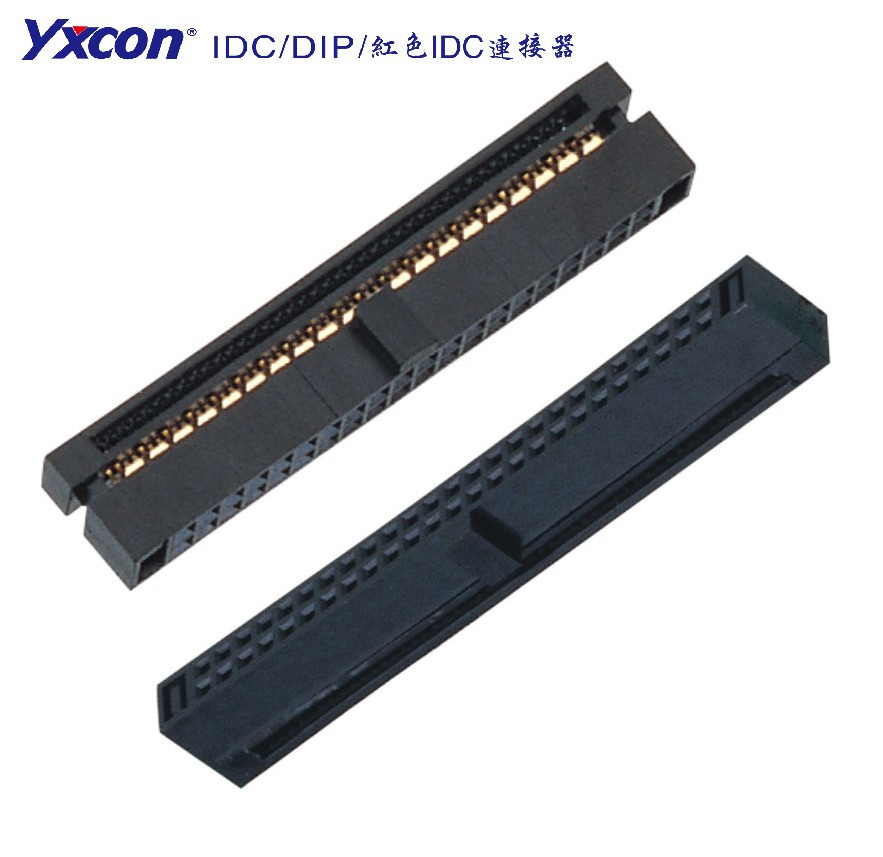1.27 IDC 塑高3.2 U型 两件式 带凸点/校园智能/智能识别/电脑/显示屏/线对板连接器