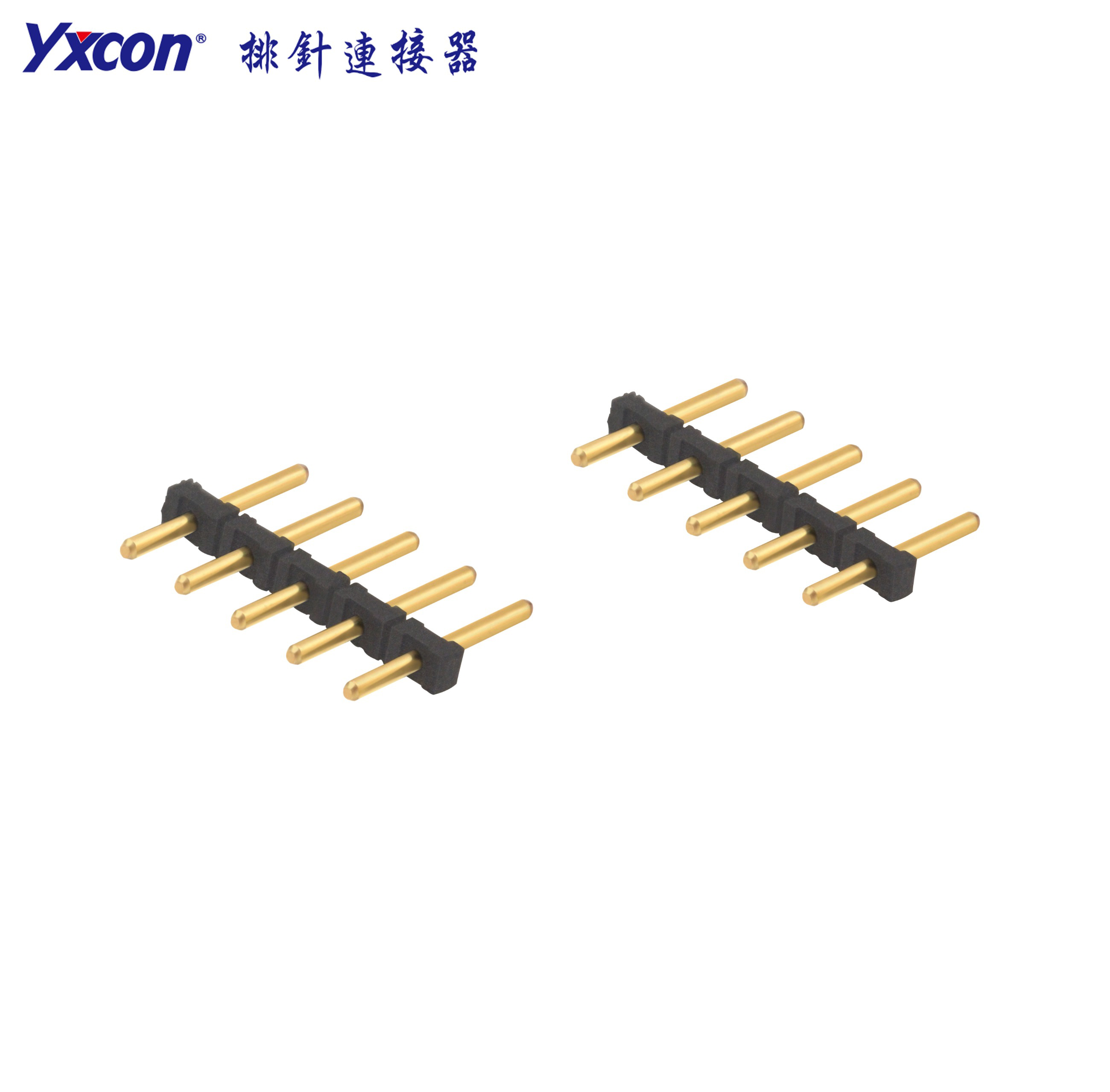 5.0间距圆排针 180度 高温料