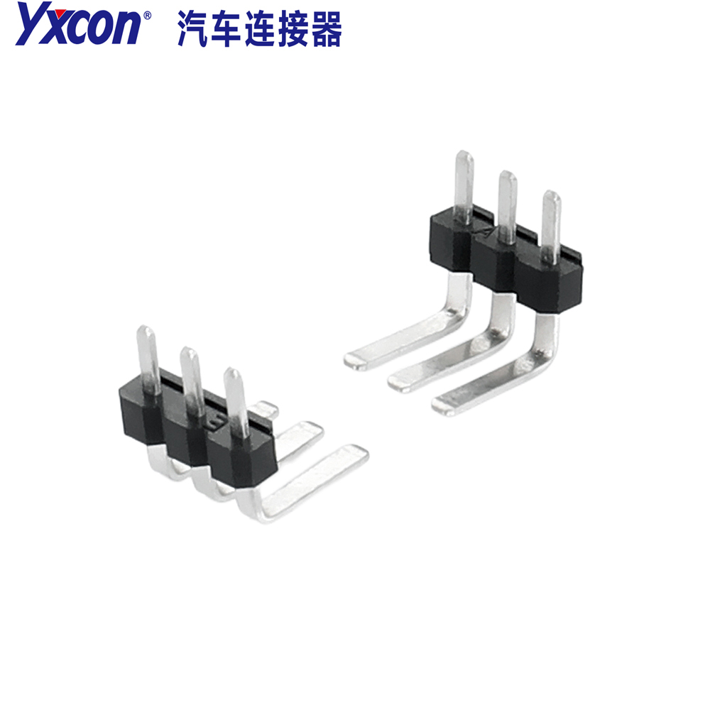2.5间距扁针 1-3P 90度 弯平面 汽车连接器/按客户需求定制