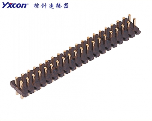 Pitch 1.0mm Pin Header Connector  ,Double Row , Straight , High temperature resistance 2p-50p