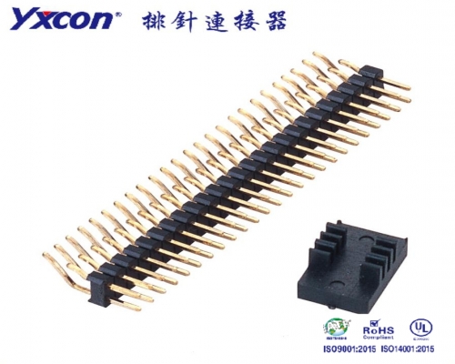 2.0Pin Header, single plastic, Dual Row, Horizontal SMT