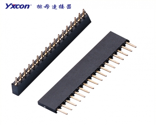 2.0Female Header，  single row，  180°，  Y type