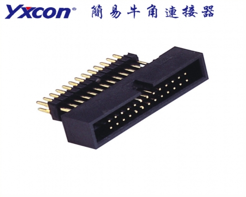 1.27Box Header ， Heighten， With IDC, 180°, PA6T