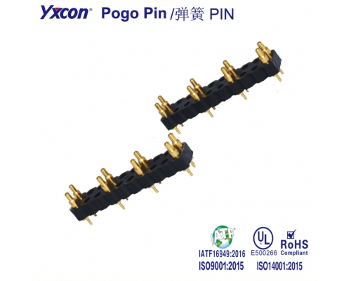 7.62 mm间距  Pogo Pin 连接器/可按照客户需求开模定制/高性能连接器/大电流连接器